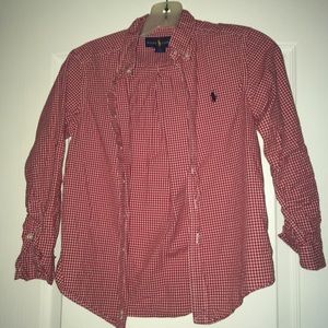 Boy button up shirt long sleeve